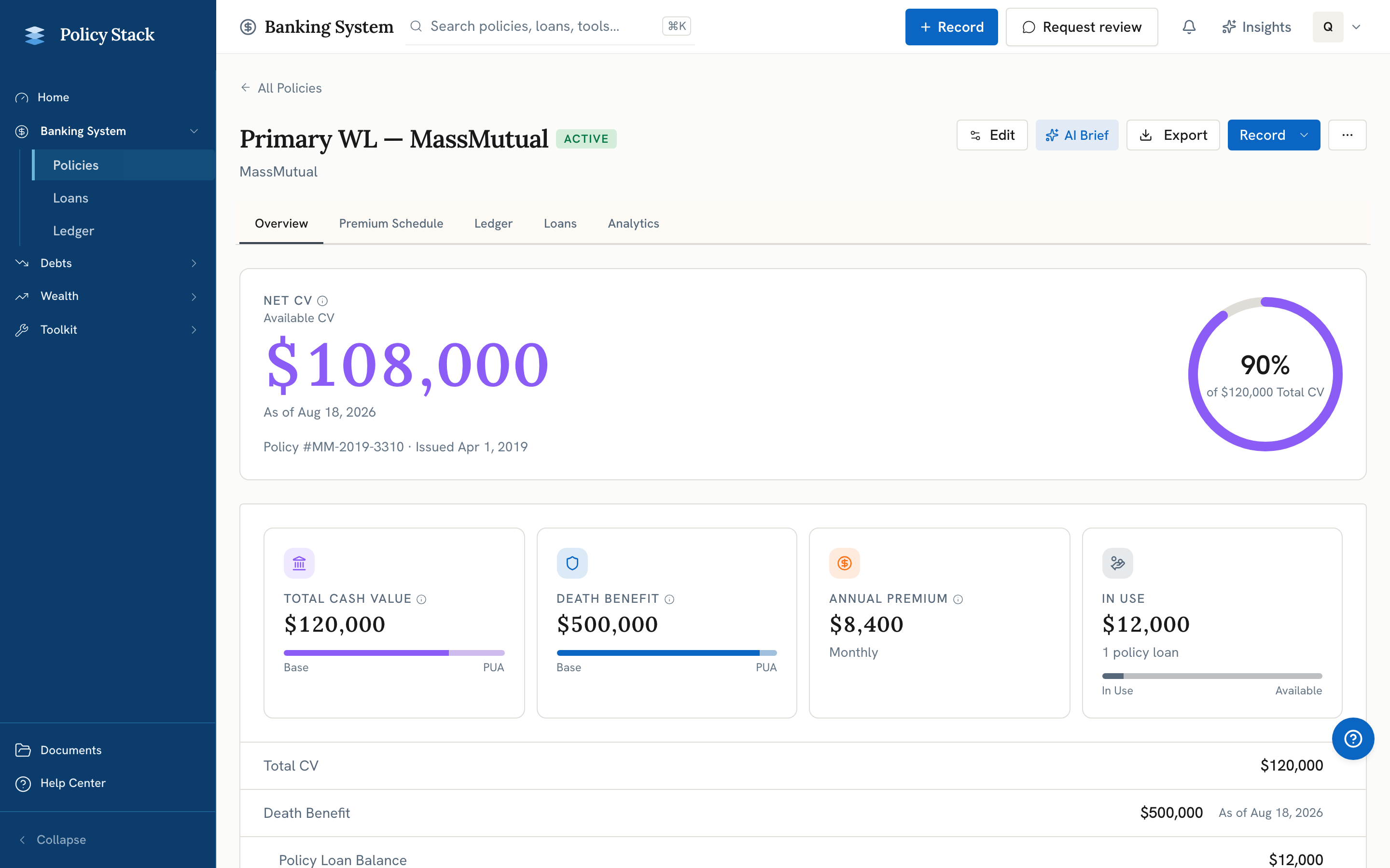 Policy Workspace overview